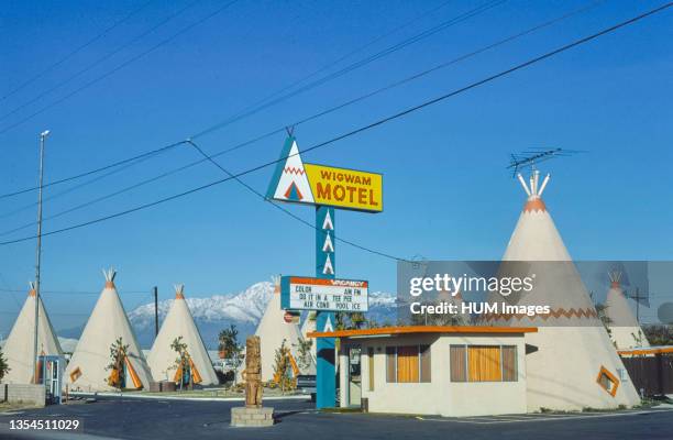 1970s United States - Wigwam Village Motel, Rialto, California 1977 .