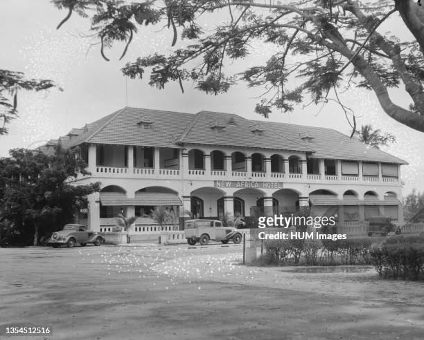 Dar-es-Salem or Dar es Salaam Tanzania - The new Africa Hotel ca. 1936.