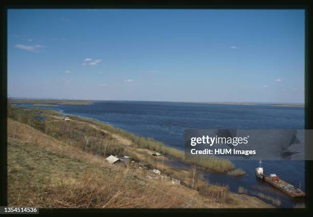 Lena River, view toward Yakutsk from the south, Yakutsk, Russia; 2002.