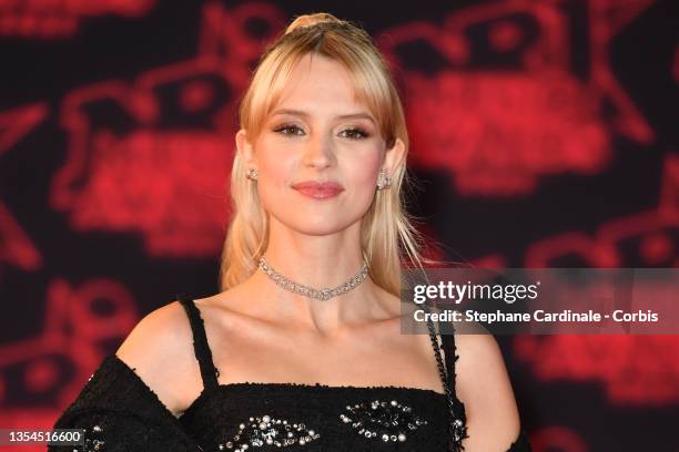 Singer Angele Van Laeken aka Angele attends the 22nd NRJ Music Award on November 20, 2021 in Cannes, France.