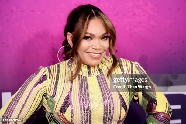 Tisha Campbell attends The “2021 Soul Train Awards” Presented By BET at The Apollo Theater on November 20, 2021 in New York City.