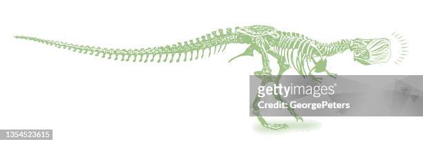 ilustraciones, imágenes clip art, dibujos animados e iconos de stock de tyrannosaurus rex con mascarilla - geologic time scale