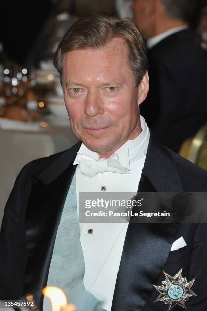 Grand Duke Henri of Luxembourg attends the Nobel Banquet at the City Hall on December 10, 2011 in Stockholm, Sweden.