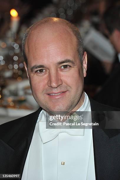 Fredrik Reinfeldt attends the Nobel Banquet at the City Hall on December 10, 2011 in Stockholm, Sweden.