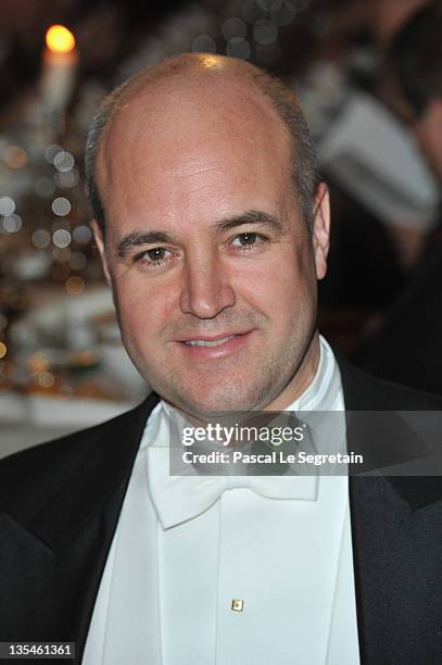 Fredrik Reinfeldt attends the Nobel Banquet at the City Hall on December 10, 2011 in Stockholm, Sweden.