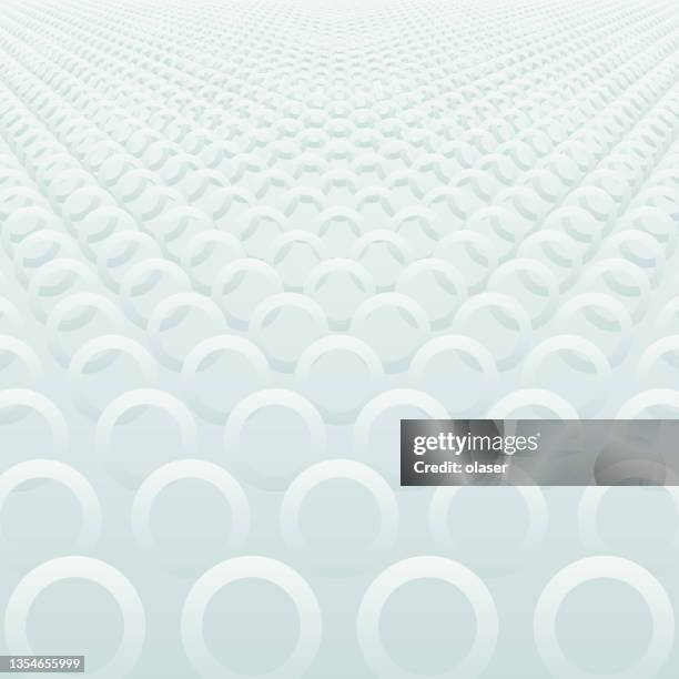 high key circle pattern into infinity - 3d circle angle stock illustrations