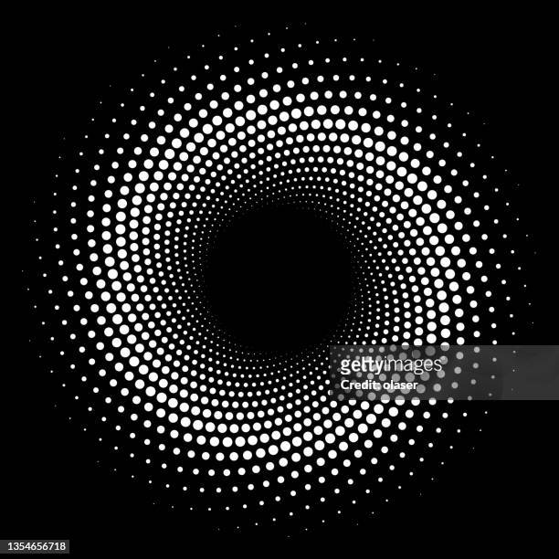 clean dot swirl pattern - half tone stock illustrations