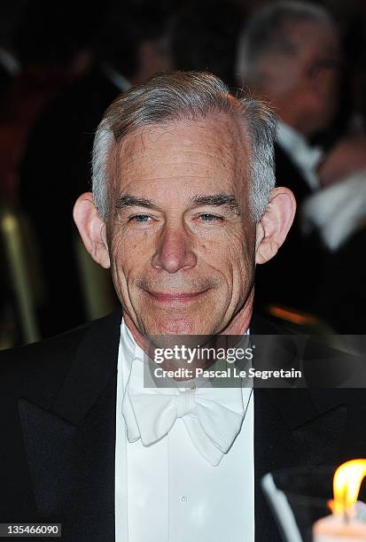 American Nobel Prize for economics laureate Christopher Sims attends the Nobel Prize Banquet at Stockholm City Hall on December 10, 2011 in...