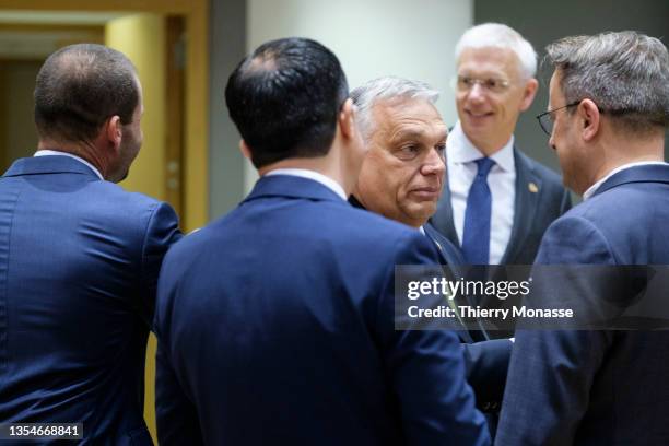Maltese Prime Minister Robert Abela is talking with the Cyprus President Nikos Christodoulides, the Hungarian Prime Minister Viktor Mihaly Orban, the...