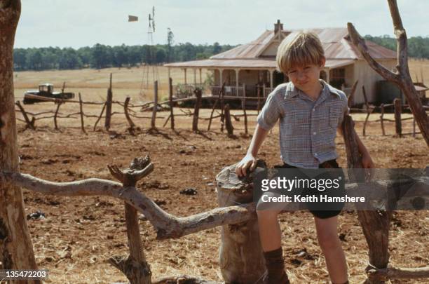 Child actor Guy Witcher as the 7-year-old P.K. On a cattle ranch in the Transvaal in the film 'The Power of One', 1992.