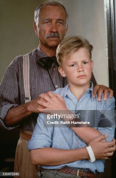 British actor Simon Fenton as the 12-year-old P.K. And Armin Mueller-Stahl as his mentor Doc in the film 'The Power of One', 1992.