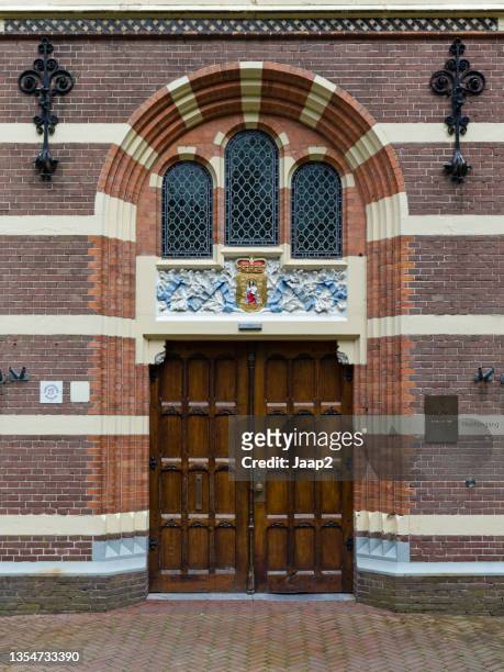 main entrance to the 'drents museum' in assen - drenthe stock pictures, royalty-free photos & images