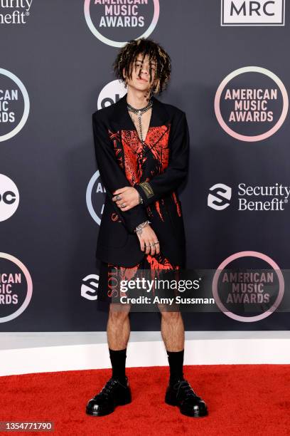 Iann Dior attends the 2021 American Music Awards at Microsoft Theater on November 21, 2021 in Los Angeles, California.