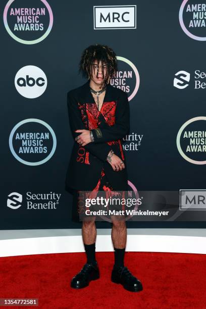 Iann Dior attends the 2021 American Music Awards at Microsoft Theater on November 21, 2021 in Los Angeles, California.