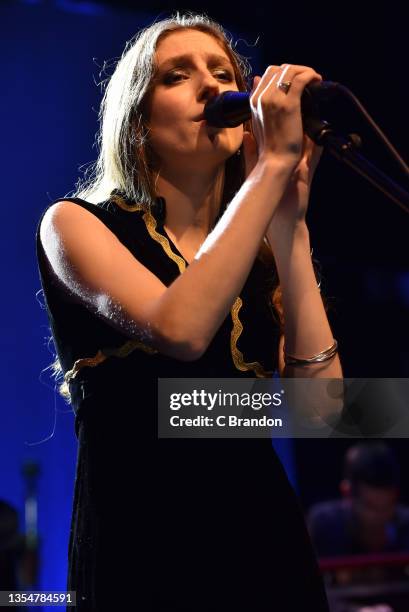 Birdy performs on stage at the O2 Forum Kentish Town on November 21, 2021 in London, England.