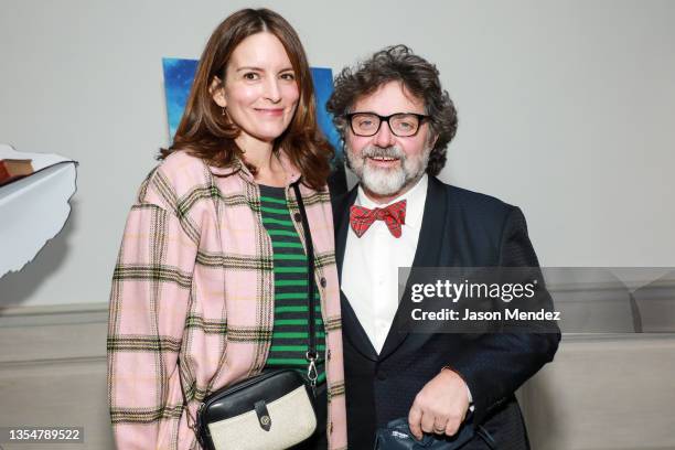 Tina Fey and Jeff Richmond attend Comedy Central's "A Clusterfunke Christmas" New York premiere at the Crosby Hotel on November 21, 2021 in New York...