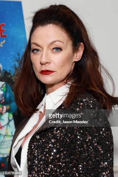 Michelle Gomez attends Comedy Central's "A Clusterfunke Christmas" New York premiere at the Crosby Hotel on November 21, 2021 in New York City.