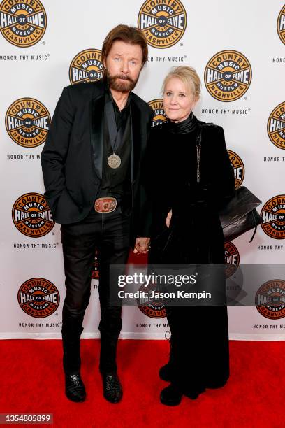 Ronnie Dunn of Brooks & Dunn and Janine Dunn attend the 2021 Medallion Ceremony, celebrating the Induction of the Class of 2020 at Country Music Hall...