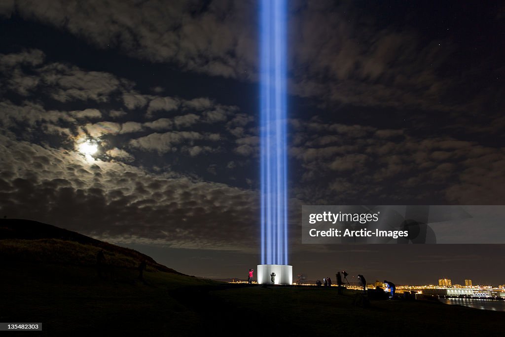 Imagine Peace tower, Videy Island, Iceland