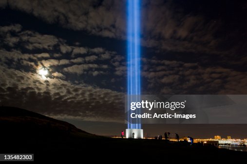 Imagine Peace tower, Videy Island, Iceland Imagine Peace tower, Videy Island, Iceland