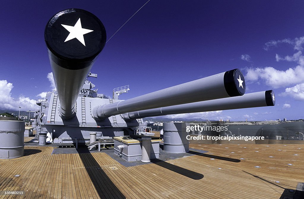 USA Hawaii O'ahu, Pearl Harbor, USS Missouri.