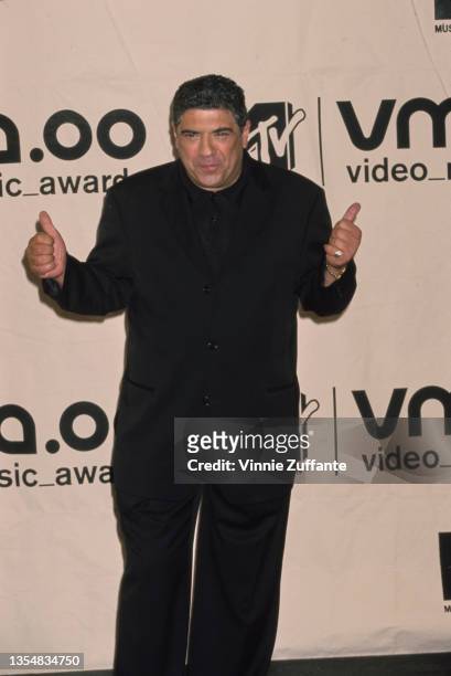 American actor Vincent Pastore in the press room of the 2000 MTV Video Music Awards, held at Radio City Music Hall in New York City, New York, 7th...