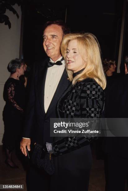 American actor, comedian and singer Jim Nabors and a woman attend the 10th Carousel of Hope Ball, held at the Beverly Hilton Hotel in Beverly Hills,...