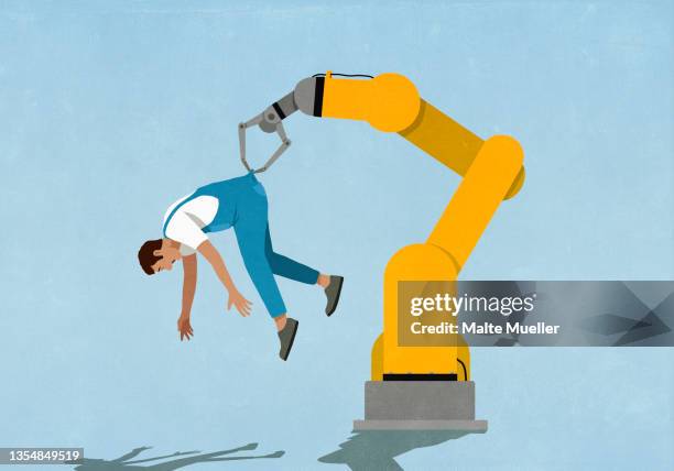 Guy Riding Robot Arm Ilustraciones, imágenes clip art, dibujos animados e iconos de stock de ...