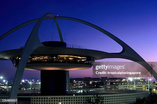 usa california, los angeles, international airport - lax stockfoto's en -beelden