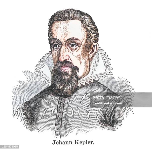 portrait of johannes kepler, german astronomer, mathematician, astrologer, natural philosopher and writer on music - johannes kepler stock pictures, royalty-free photos & images
