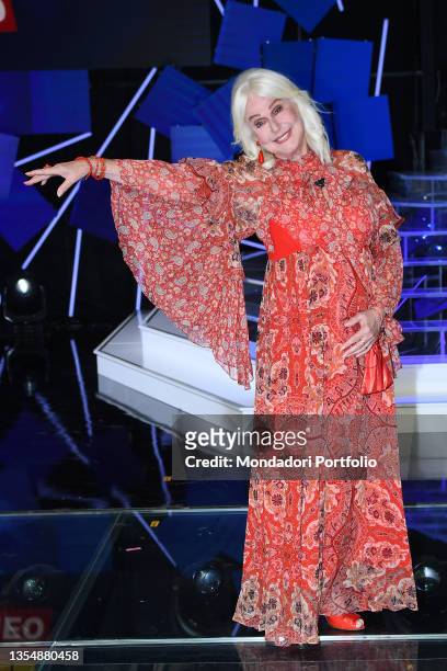 Loretta Goggi during the last episode of the transmission such and what show at the Rai Dear Studios. Rome , November 19th, 2021
