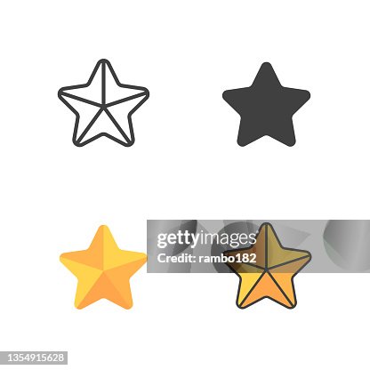 Star Line, Solid, Flat and Colour Vector Icon. Editable Stroke. Pixel Perfect. For Mobile and Web. Star Line, Solid, Flat and Colour Vector Icon. Editable Stroke. Pixel Perfect. For Mobile and Web.