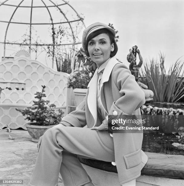 American dancer, actress and singer Lena Horne on the roof of the Dorchester Hotel in London, UK, 8th September 1964.