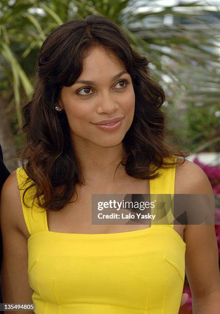 Rosario Dawson during 2007 Cannes Film Festival - "Death Proof" Photocall at Palais des Festival in Cannes, France.