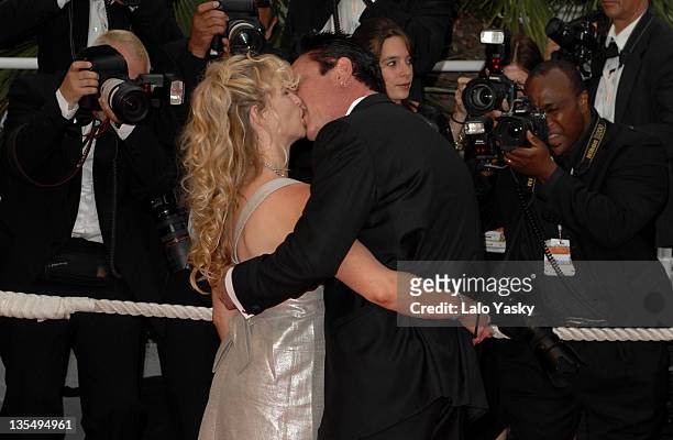 De Anna Morgan and Michael Madsen during 2007 Cannes Film Festival - "We Own The Night" Premiere at Palais des Festivals in Cannes, France.