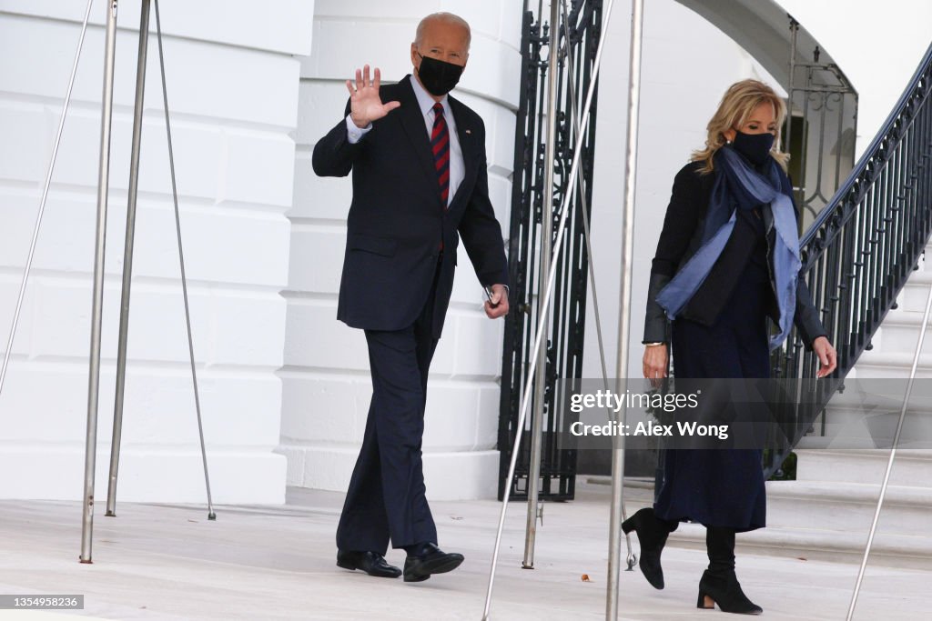 President Biden Departs White House For North Carolina