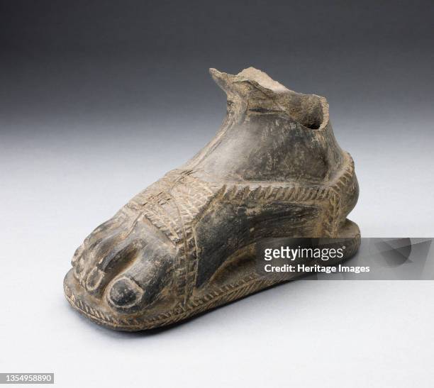 Drinking Vessel in the Form of a Foot, A.D. 1200/1450. Artist Unknown.