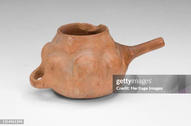 Miniature Cup with Handle and Side Spout, A.D. 500/800. Artist Unknown.