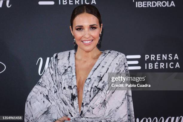 Spanish actress Paula Echevarria attends the Woman Planet Awards at Real Academia de Las Bellas Artes on November 22, 2021 in Madrid, Spain.