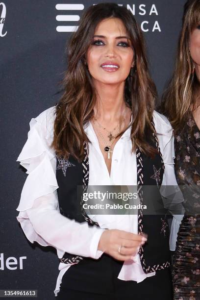 Sara Carbonero attends the Woman Planet Awards at Real Academia de Las Bellas Artes on November 22, 2021 in Madrid, Spain.