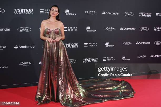 Actress Dafne Fernandez attends the Woman Planet Awards at Real Academia de Las Bellas Artes on November 22, 2021 in Madrid, Spain.