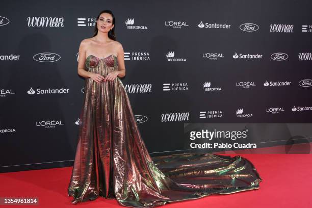 Actress Dafne Fernandez attends the Woman Planet Awards at Real Academia de Las Bellas Artes on November 22, 2021 in Madrid, Spain.