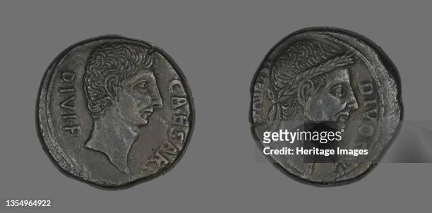 Coin Portraying Julius Caesar, about 38 BCE. Artist Unknown.