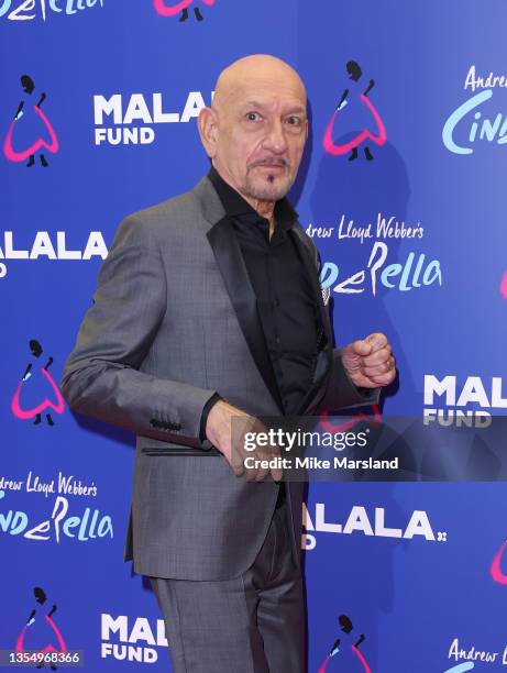 Sir Ben Kingsley attends a Gala performance of "Cinderella" to support The Malala Fund on November 22, 2021 in London, England.