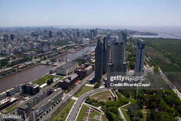 aerial views and highways of buenos aires - buenos aires sunset stock pictures, royalty-free photos & images