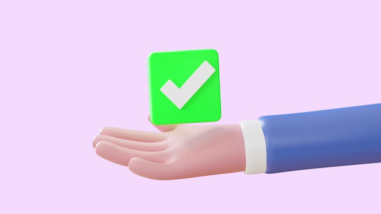 Check Hand Animation 69 3d Check Mark Icon Stock Videos, Footage, & 4K Video Clips - Getty ...