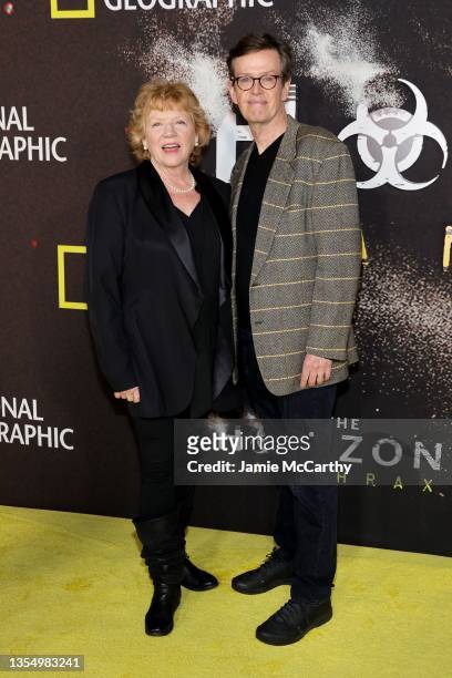 Becky Ann Baker and Dylan Baker attends the Nat Geo's "The Hot Zone: Anthrax" New York Premiere at Jazz at Lincoln Center on November 22, 2021 in New...