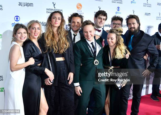 Tim Van Aeist of 'Da's Liefde!' and guests attend a Gala welcoming the JCSI International Young Creatives Award Winner for 2021, 'Anthills' hosted by...