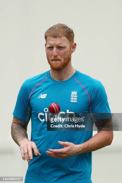 Ben Stokes of England during day one of the Tour Match between England and the England Lions at Redlands Cricket Inc on November 23, 2021 in...