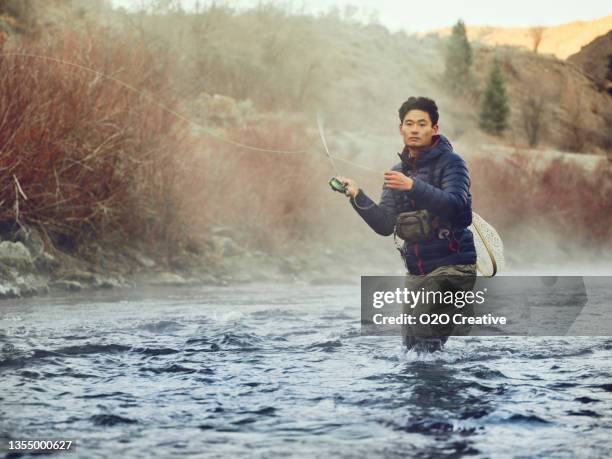 asian fly fishing rod SADPRKR 7/8 Carbon 4-Section Fly Rod Portable M-Adjustable Fast European And American Popular Fishing Rod Road Asia Stream Fishing Sports & Outdoors Beyond Taimen: Golden Eagles, Asiatic